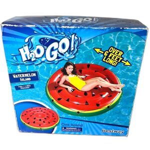 Bestway H2OGO! Watermelon Island Inflatable Pool Float Summer Spring 6' NEW NIB!